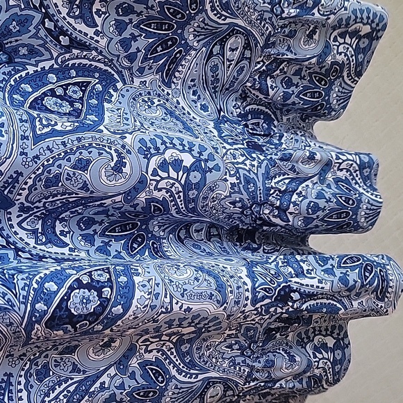 Michael Kors Blue Paisley summer dresss size small - Picture 3 of 4